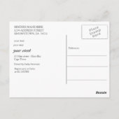 革のテクスチャ上のドルフィンスチームパンク時間 ポストカード (裏面)