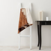 革のパッチワークテクスチャの背景を閉じます。 シェルパブランケット (インサイチュ)