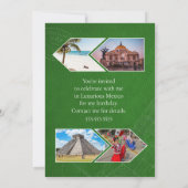 革のメキシコパスポート Save the Date 招待状 (裏面)