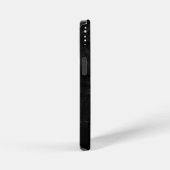革の上のダイヤモンドドリップ iPhoneケース (右側面)
