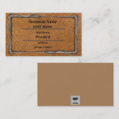 革の外観ビクトリアン爪、 ネイル縁ど 名刺 (正面/裏面)