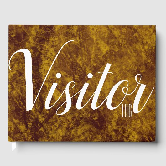 革の大理石のフェイク外観 | ビジターログマニュアル ゲストブック (正面)
