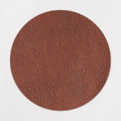 革の小さな丸の防水ラベル（0.75インチ） ラベル (デザイン2)