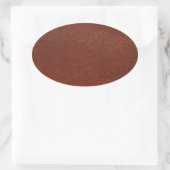 革の楕円形のステッカー 楕円形シール (バッグ)