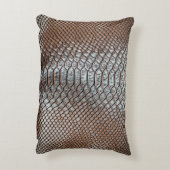 革の皮、テクスチャ付きの背景 アクセントクッション (裏面(縦))