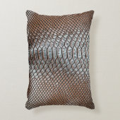 革の皮、テクスチャ付きの背景 アクセントクッション (正面(垂直))