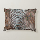 革の皮、テクスチャ付きの背景 アクセントクッション (裏面)