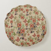 革の結婚式の花 ラウンドクッション (裏面)