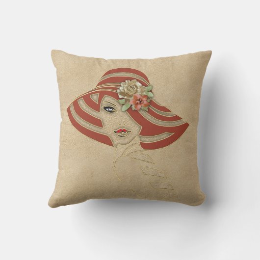 革の花枕 クッション (裏面)