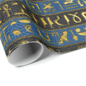 革の金エジプトのオオタマオシコガネのオーナメント ラッピングペーパー (ロールコーナー)