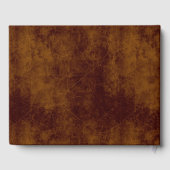 革は白フェイクで茶色に見える ゲストブック (裏面)