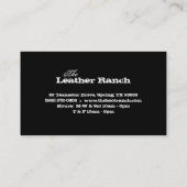 革オートバイの名刺 名刺 (裏面)