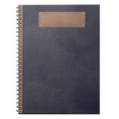 革カバー ノートブック (正面)