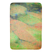 革スタイルしわとオレンジ色の緑擦り切れたの絵を描 バスマット (正面縦)