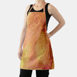 革スタイルに擦り切れたシ絵を描ワ、サーモン エプロン