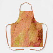 革スタイルに擦り切れたシ絵を描ワ、サーモン エプロン (正面)