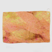 革スタイルに擦り切れたシ絵を描ワ、サーモン ゴルフタオル (横)