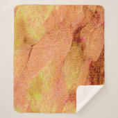 革スタイルに擦り切れたシ絵を描ワ、サーモン シェルパブランケット (正面)