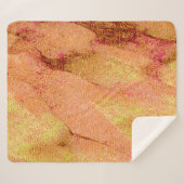 革スタイルに擦り切れたシ絵を描ワ、サーモン シェルパブランケット (正面(横))