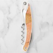 革スタイルに擦り切れたシ絵を描ワ、サーモン ソムリエナイフ (正面)