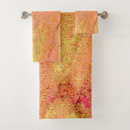 革スタイルに擦り切れたシ絵を描ワ、サーモン バスタオルセット