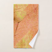 革スタイルに擦り切れたシ絵を描ワ、サーモン バスタオルセット (ハンドタオル)