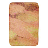 革スタイルに擦り切れたシ絵を描ワ、サーモン バスマット (正面縦)