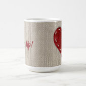 革ハートのパーソナライズで大きい変形させるマグ モーフィングマグカップ (中央)