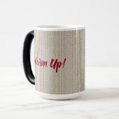 革ハートのパーソナライズで大きい変形させるマグ モーフィングマグカップ (正面左)