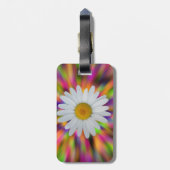 革バンドが付いているデイジーの荷物のラベル ラゲッジタグ (裏面縦)