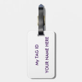 革バンドが付いている古いヤギの荷物のラベル ラゲッジタグ (裏面縦)