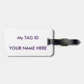 革バンドが付いている古いヤギの荷物のラベル ラゲッジタグ (裏面横)