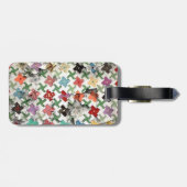 革バンドが付いている母のキルトの荷物のラベル ラゲッジタグ (裏面横)