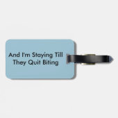 革バンドが付いている荷物のラベル ラゲッジタグ (裏面横)