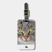 革バンドが付いている荷物のラベル ラゲッジタグ (正面縦)