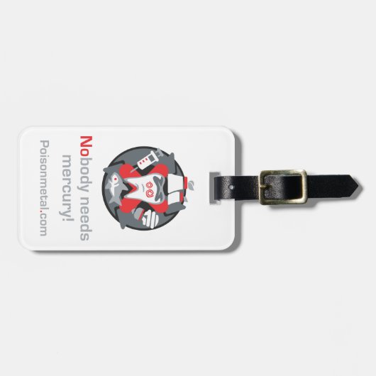 革バンドが付いている荷物のラベル ラゲッジタグ (正面横)