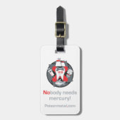 革バンドが付いている荷物のラベル ラゲッジタグ (正面縦)