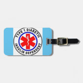 革バンドが付いている荷物のラベル ラゲッジタグ (正面横)