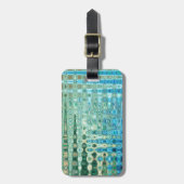 革バンドが付いている都市オアシスの荷物のラベル ラゲッジタグ (正面縦)