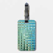 革バンドが付いている都市オアシスの荷物のラベル ラゲッジタグ (裏面縦)