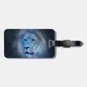革バンドを持つLuggage Tagライオン王 ラゲッジタグ (裏面横)