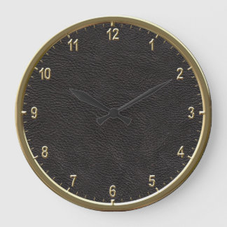 革パターン10.75" ラージ壁時計