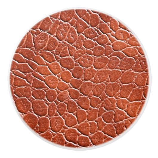 革パターン セラミックノブ (正面)