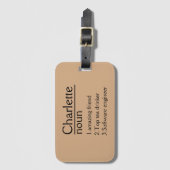 革パーソナライズされたラゲッジタパーソナライズされたグ ラゲッジタグ (正面縦)