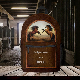 革フェイクワイルドウマ プリントバックパック