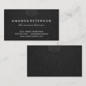 革フラップ |ステッチ 名刺 (正面/裏面)