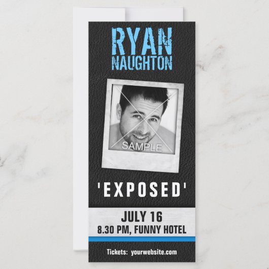 革フレームクールフォトアクターのコメディアン (正面)