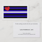 革プライド旗のトリックカード 名刺 (正面/裏面)