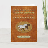 革及びレース 招待状 (正面)