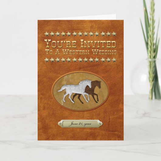 革及びレース 招待状 (正面)